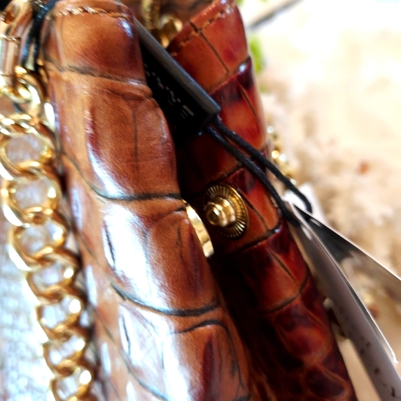 Brahmin Melbourne Debra Croc Embossed Satchel: NWT & Dustbag. - Picture 12 of 15